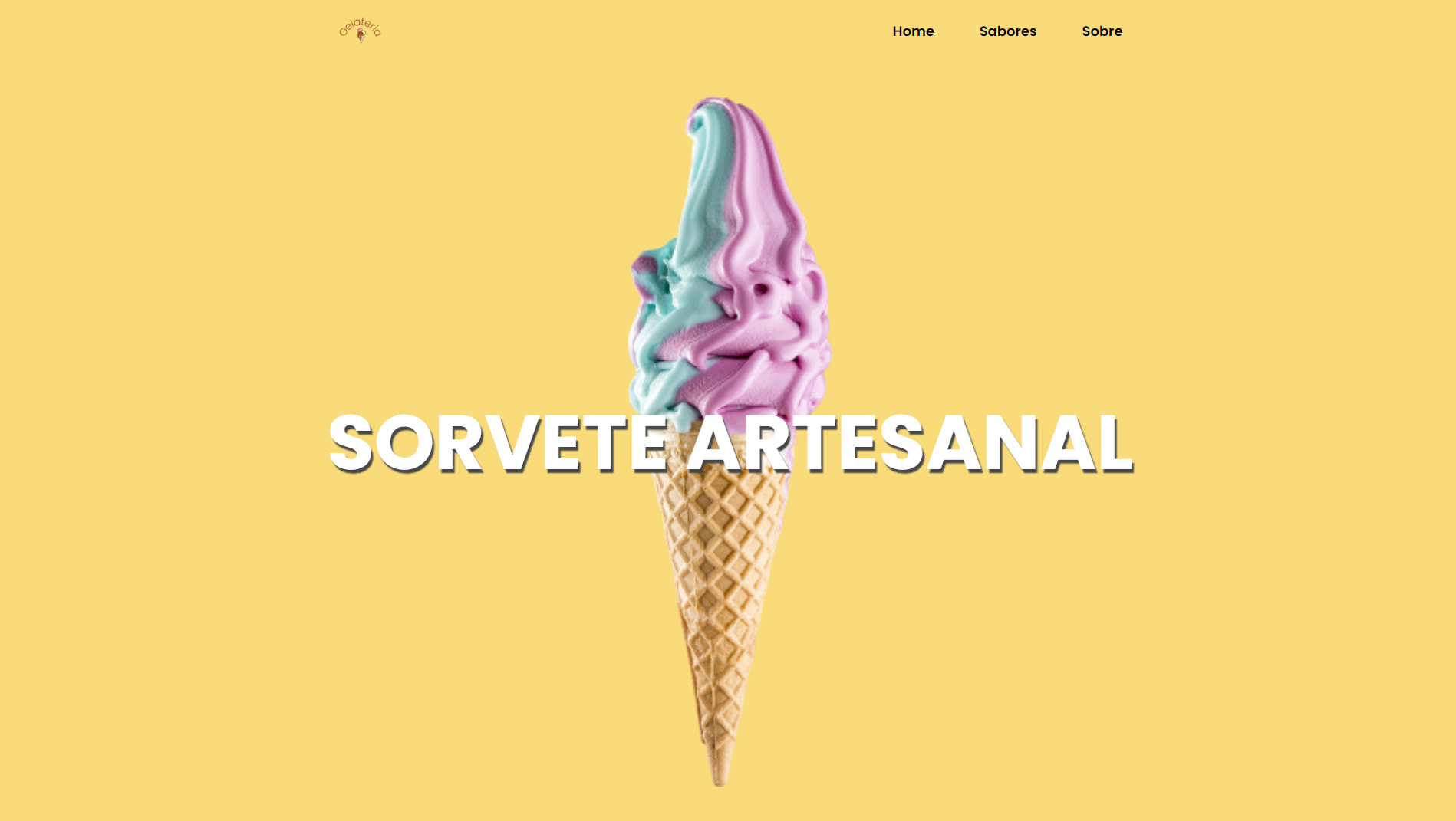 sorveteria website preview image
